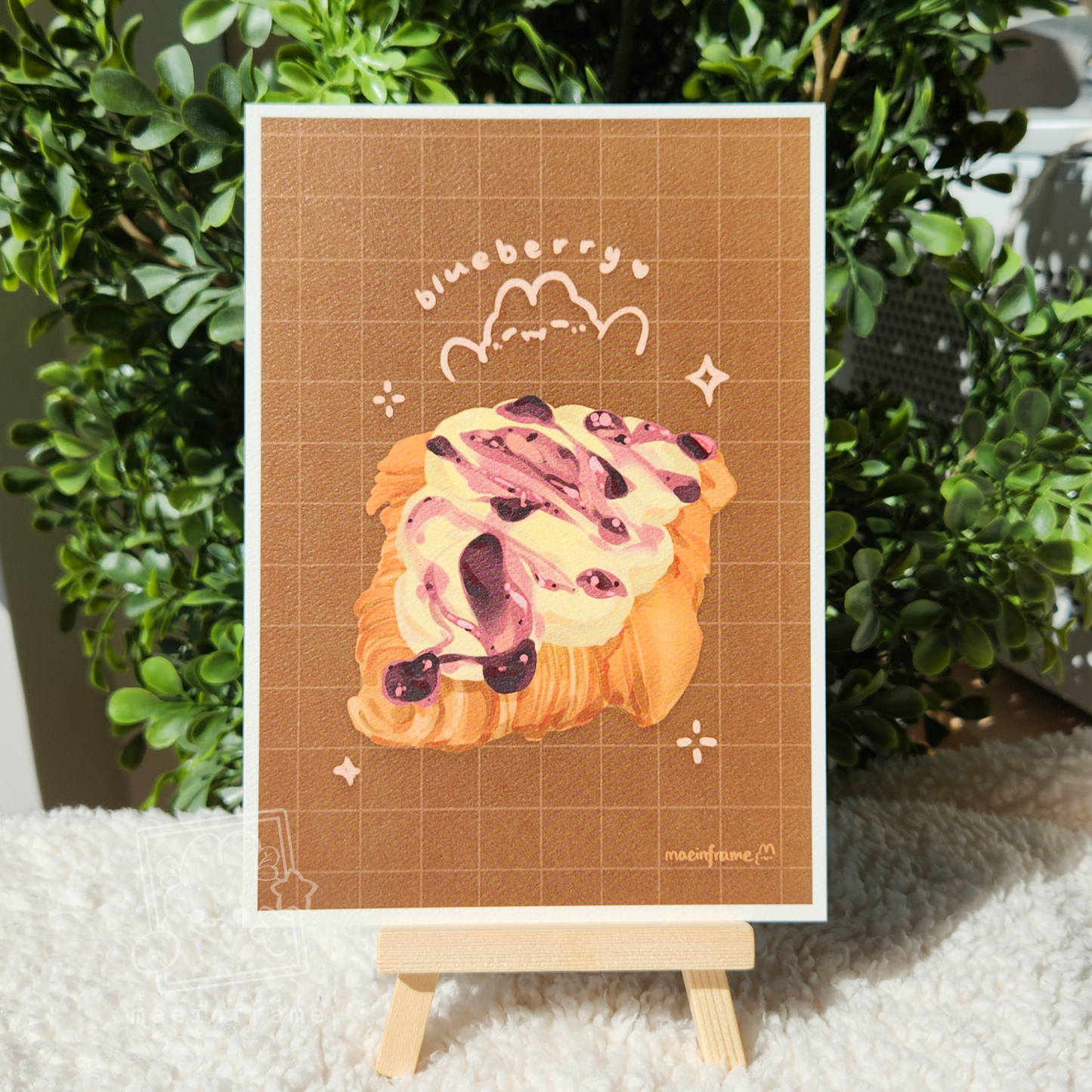 blueberry croissant | 5x7in print