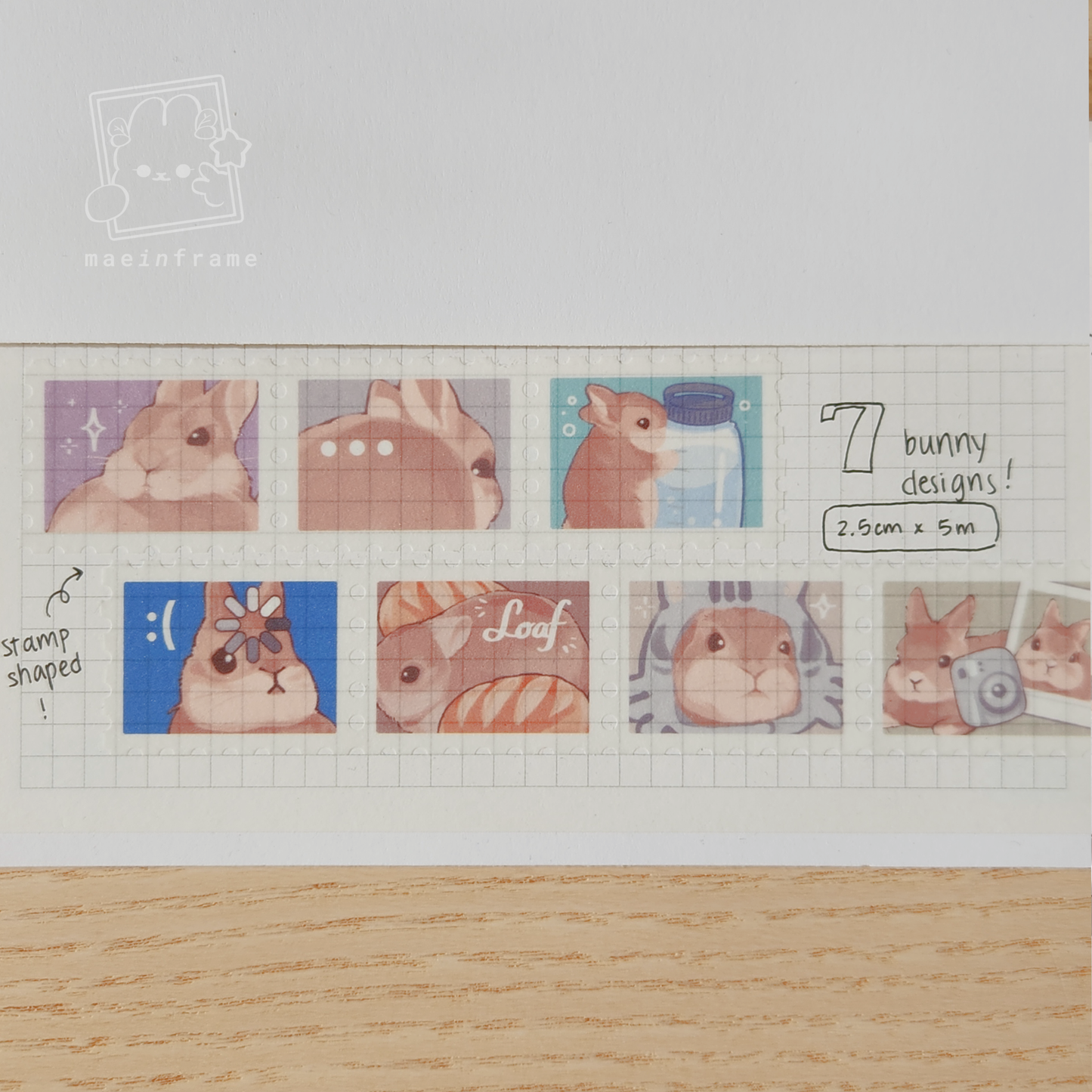 bunny moments | stamp washi tape