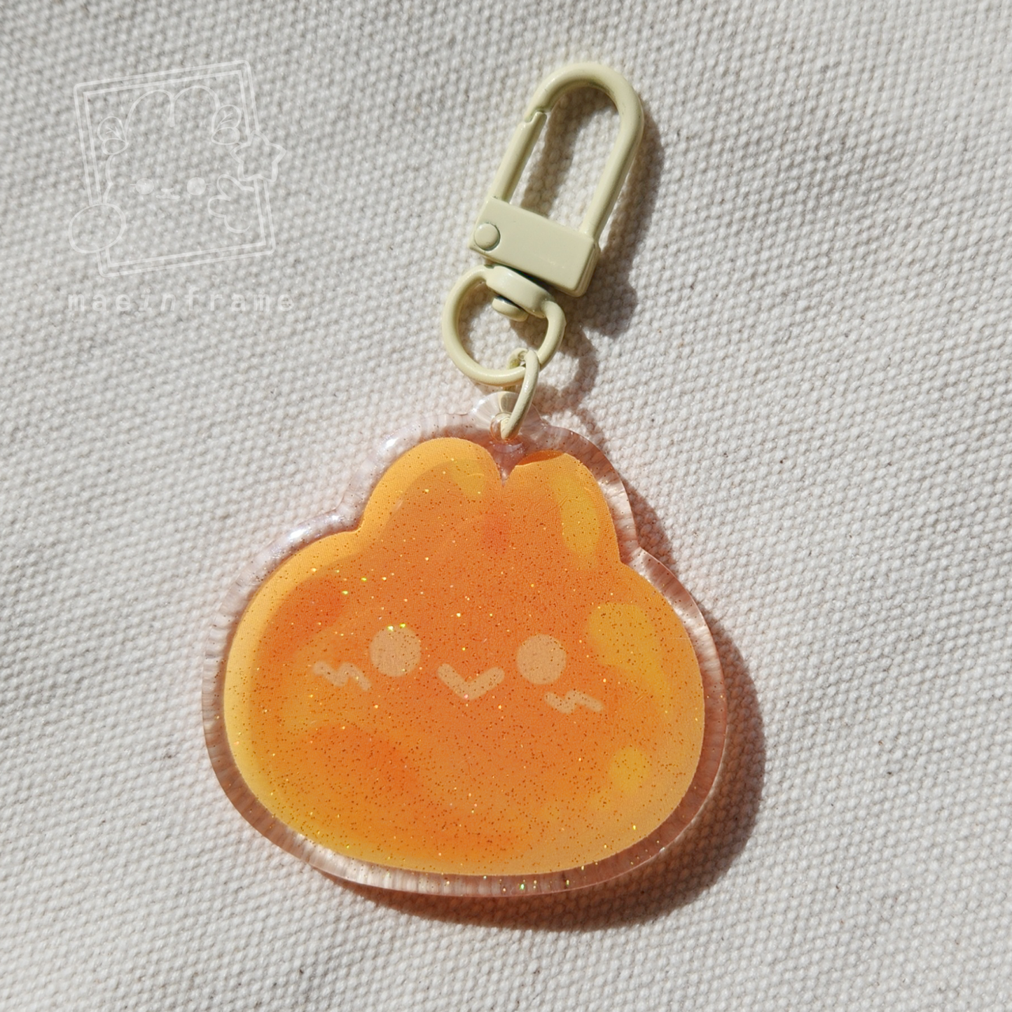 classic bun | epoxy keychain