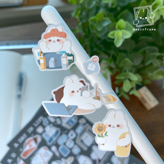 A day in life | 4x7in sticker sheet