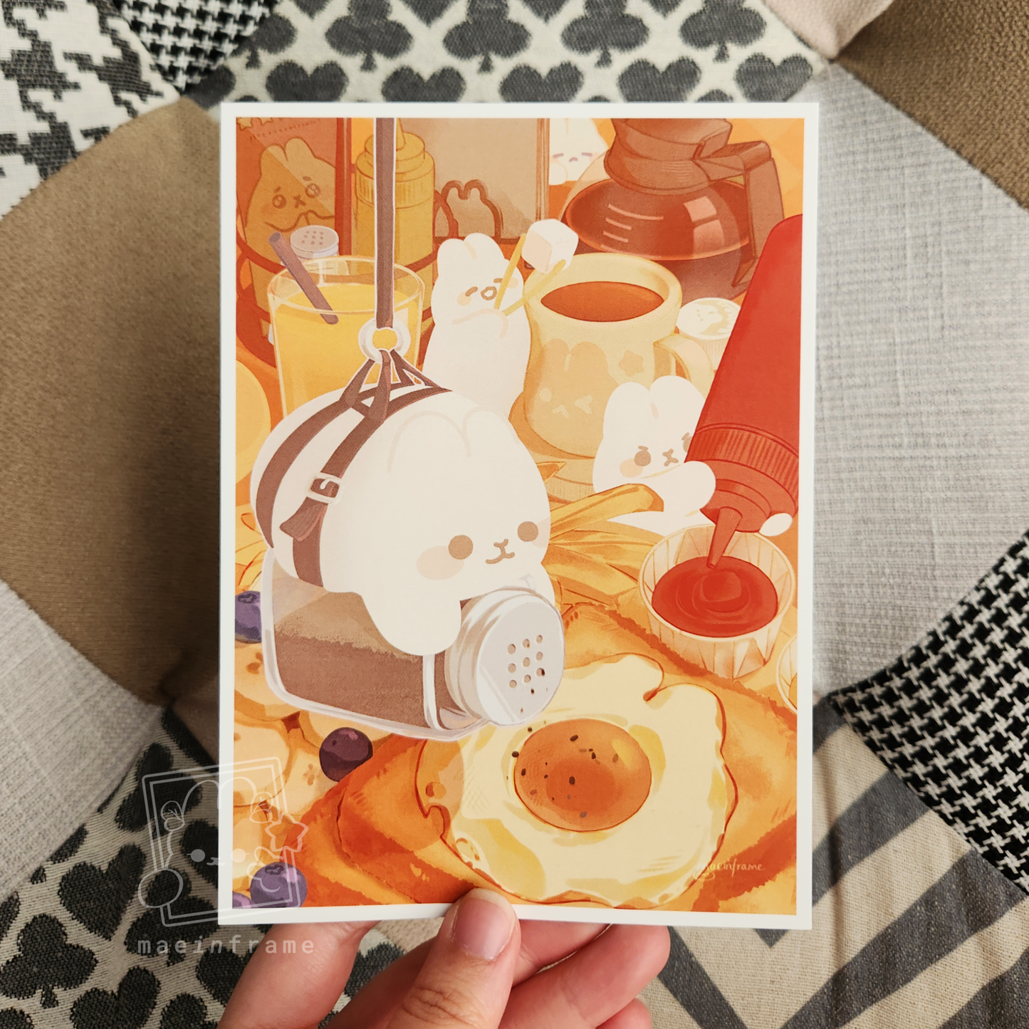 fiver star bunny diner | 5x7 print
