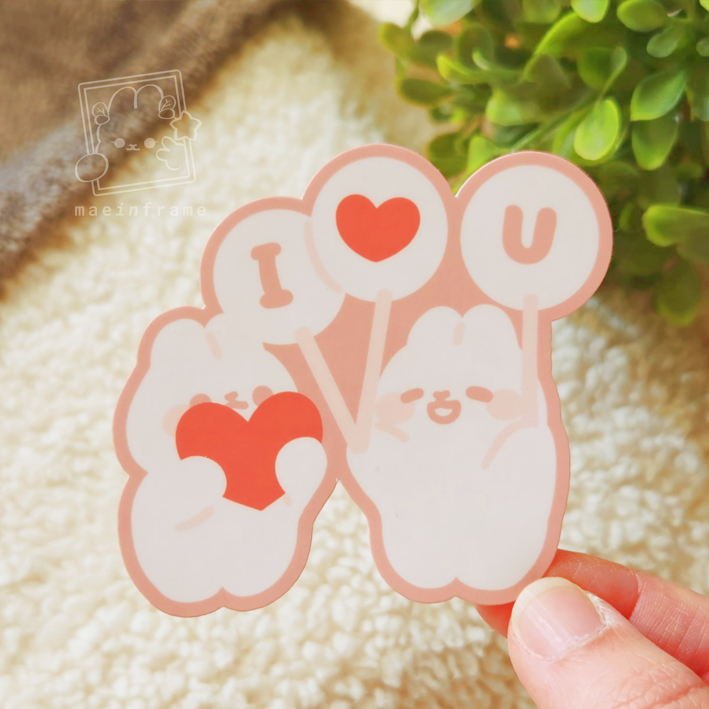 valentine's bun | 3" sticker