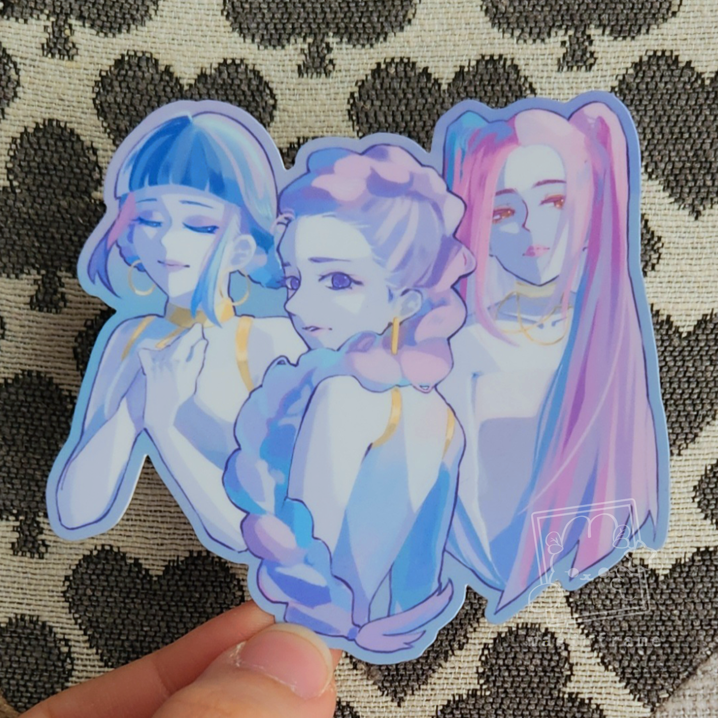 dreamy demon hunters | 3" sticker