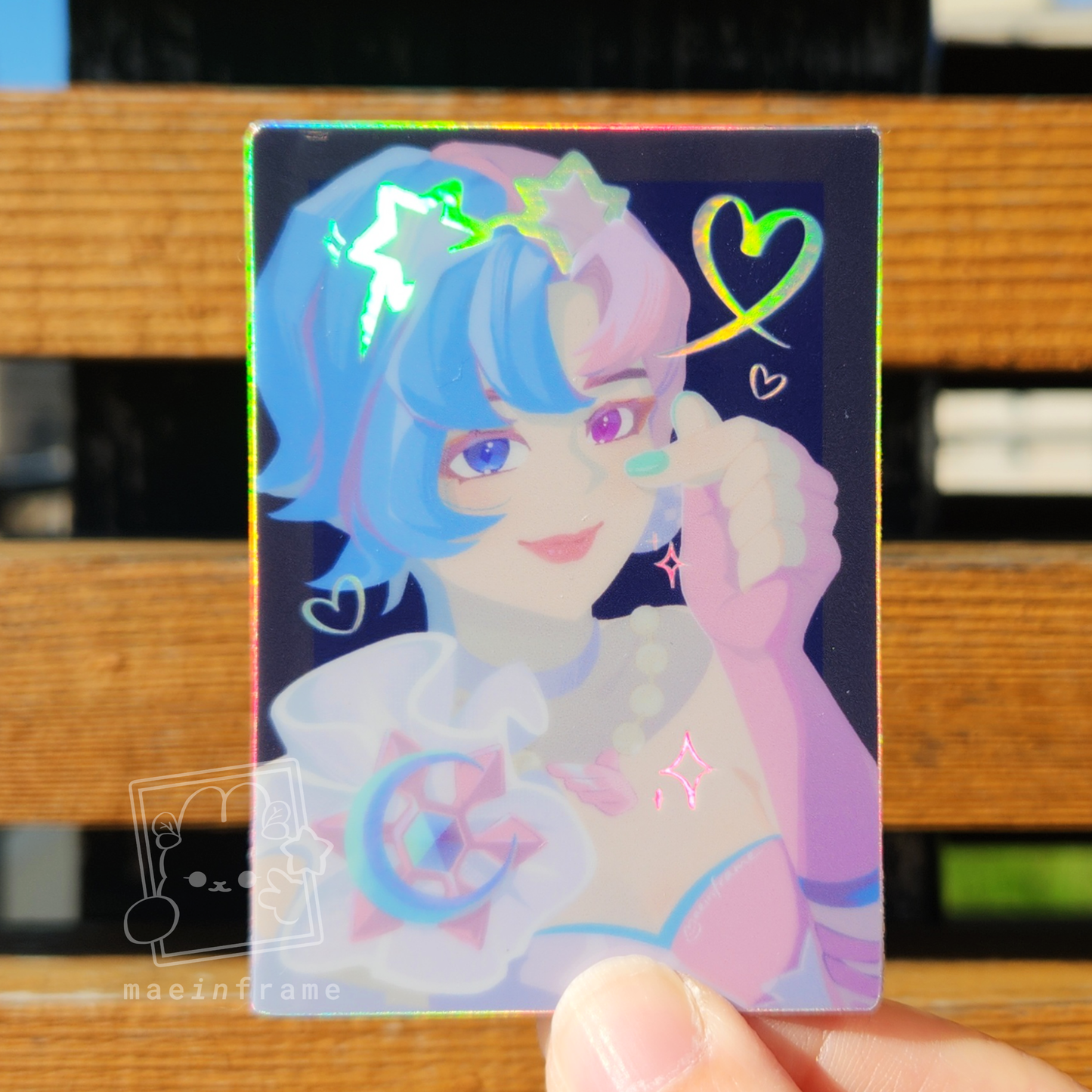 disco photocard | holographic 3" sticker