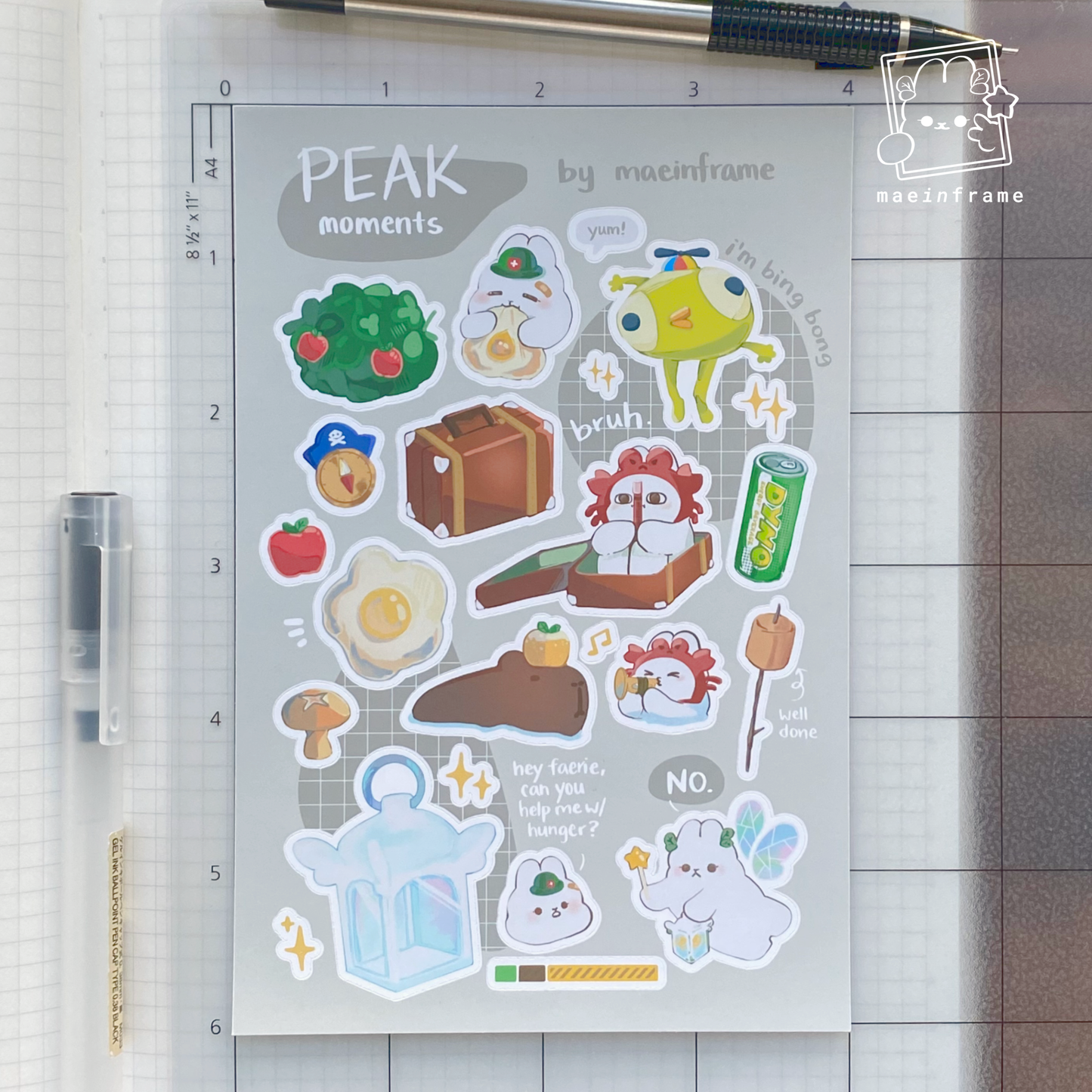 Peak moments | 4x6in sticker sheet