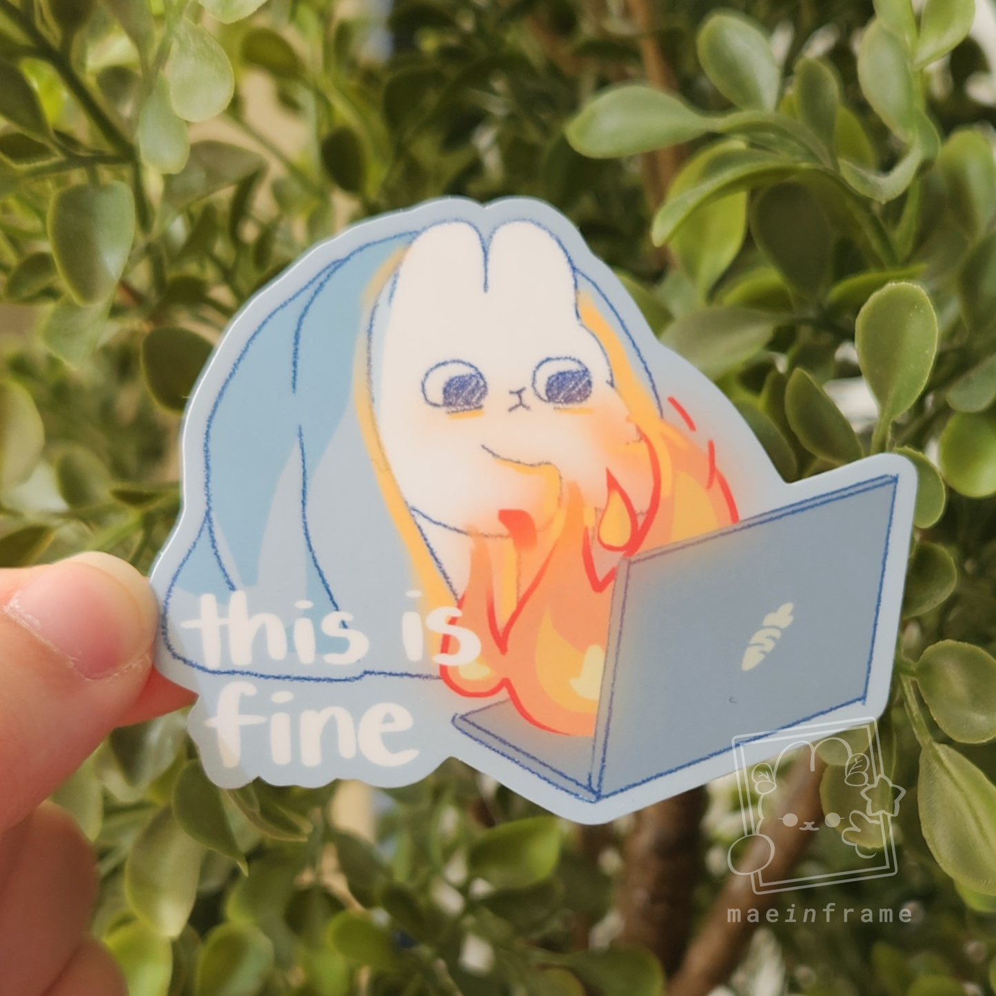 This is fine - SWE ver. | 3" sticker
