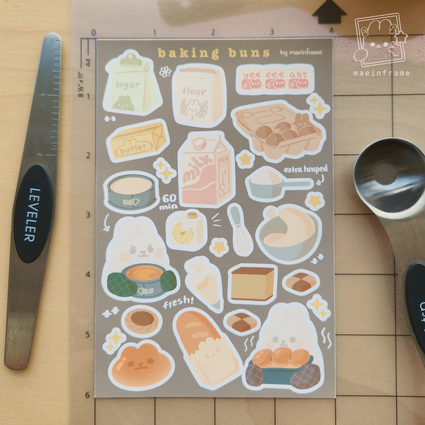 Baking buns | sticker sheet