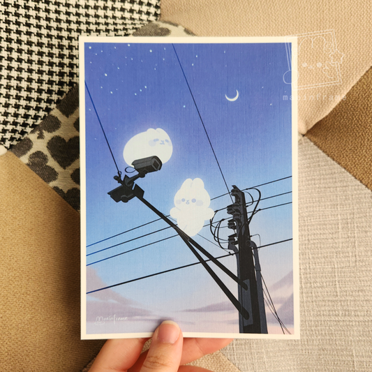 ghost bun | 5x7in print