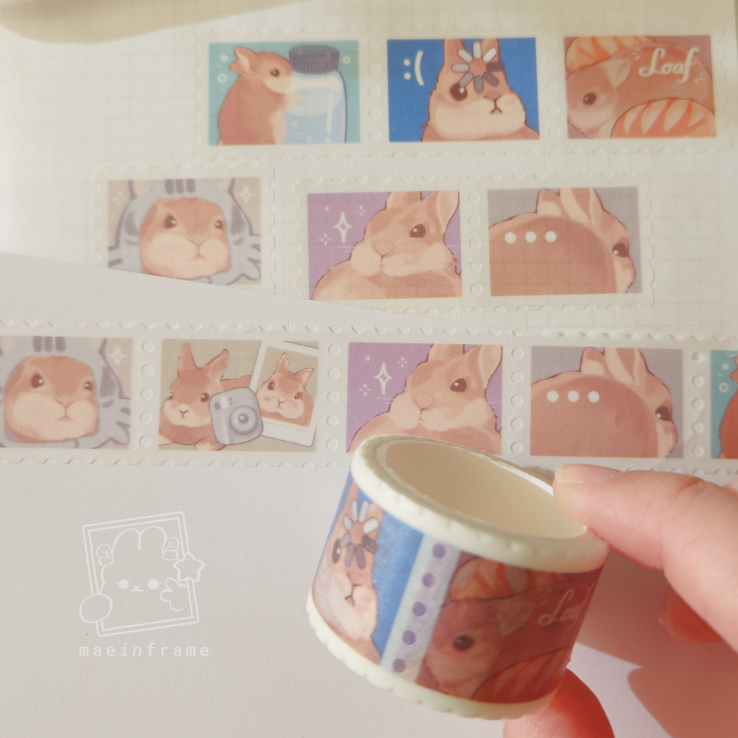 bunny moments | stamp washi tape