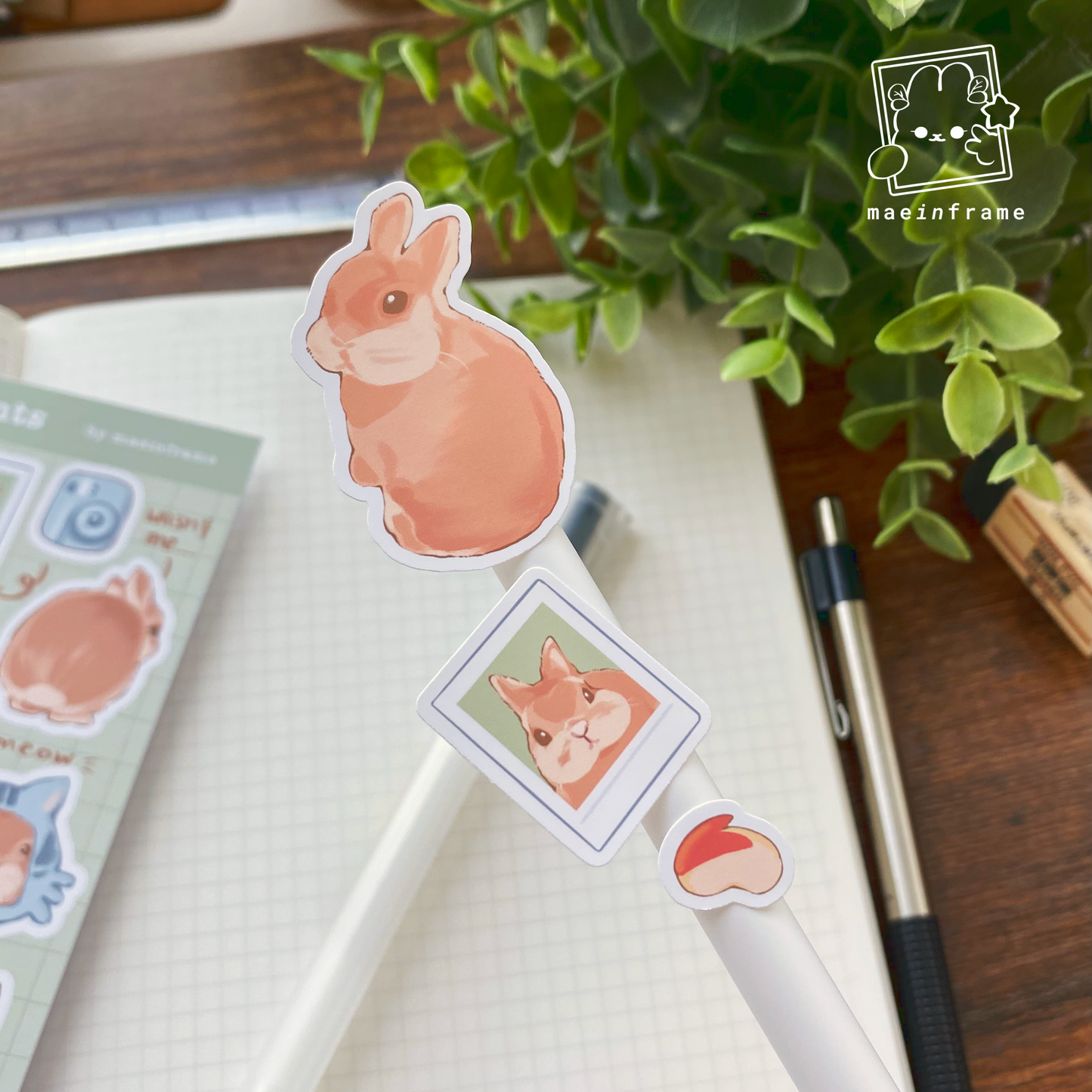 Bunny moments | 4x7in sticker sheet