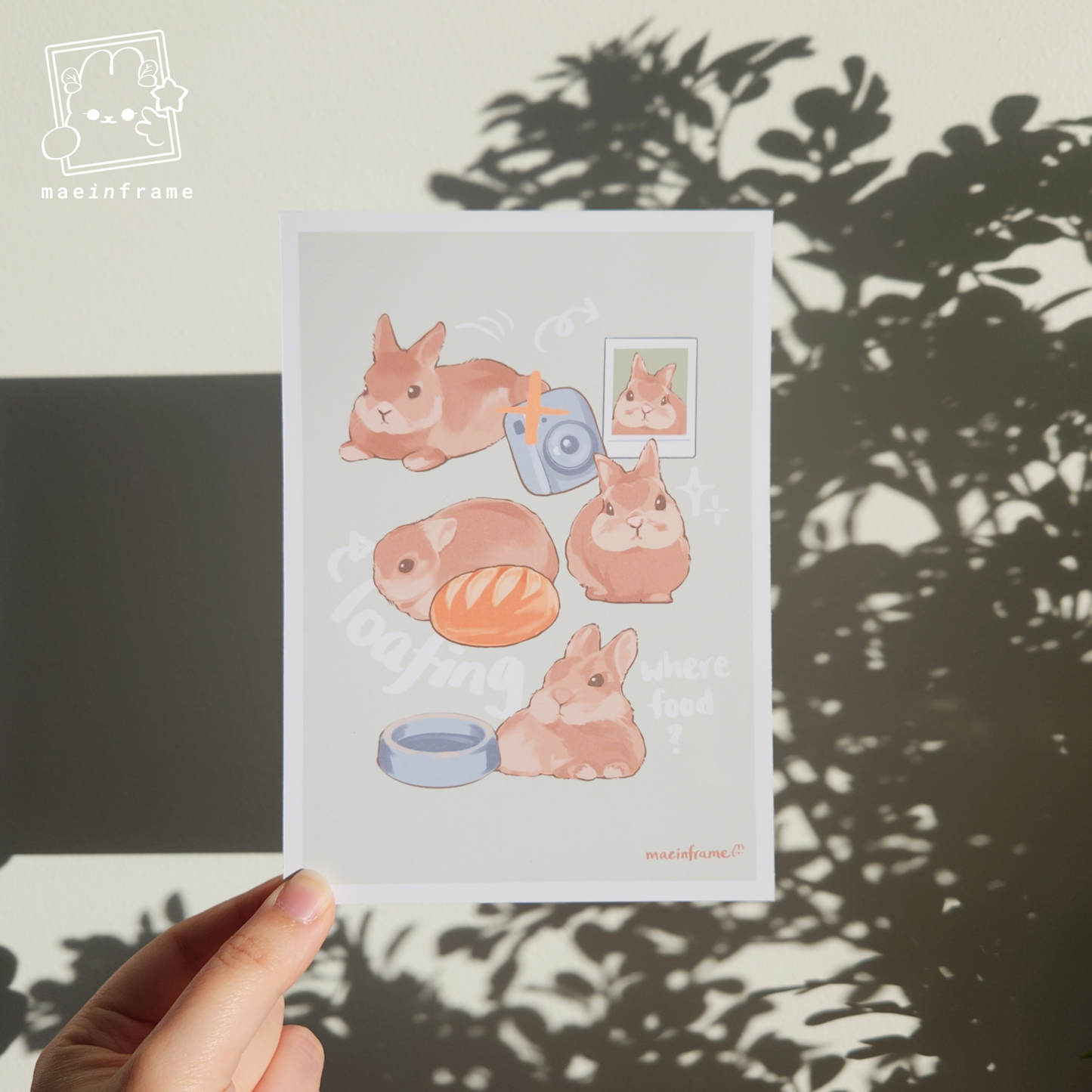 Bunny moments No.1 | 5x7in print