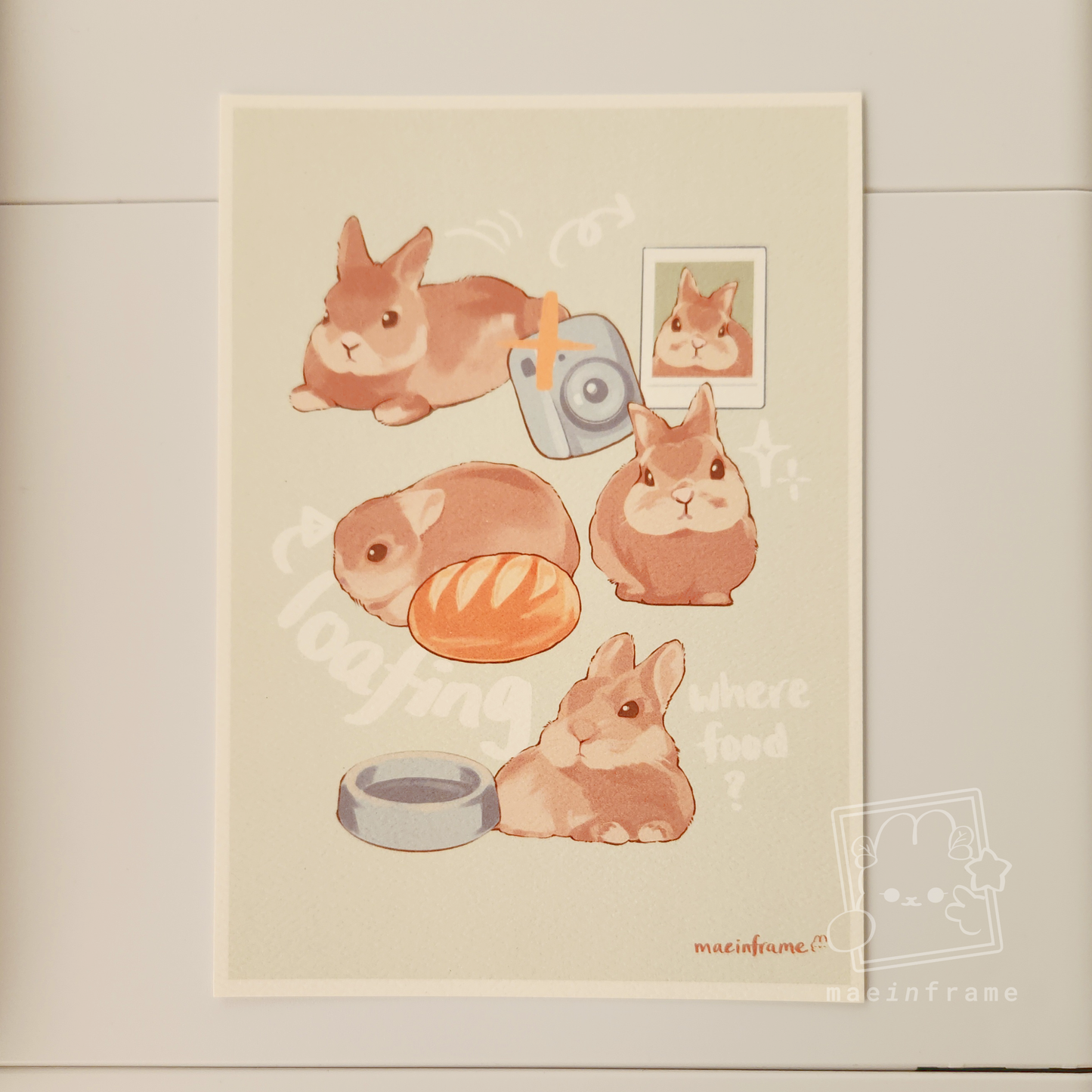 bunny moments | 5x7in print