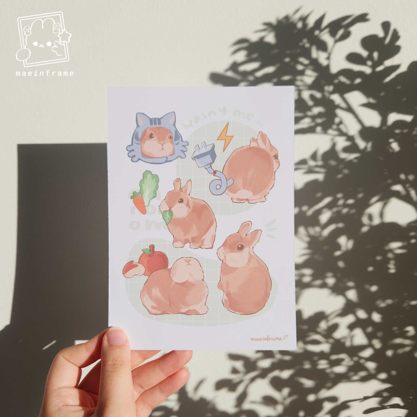 Bunny moments No.2 | 5x7in print