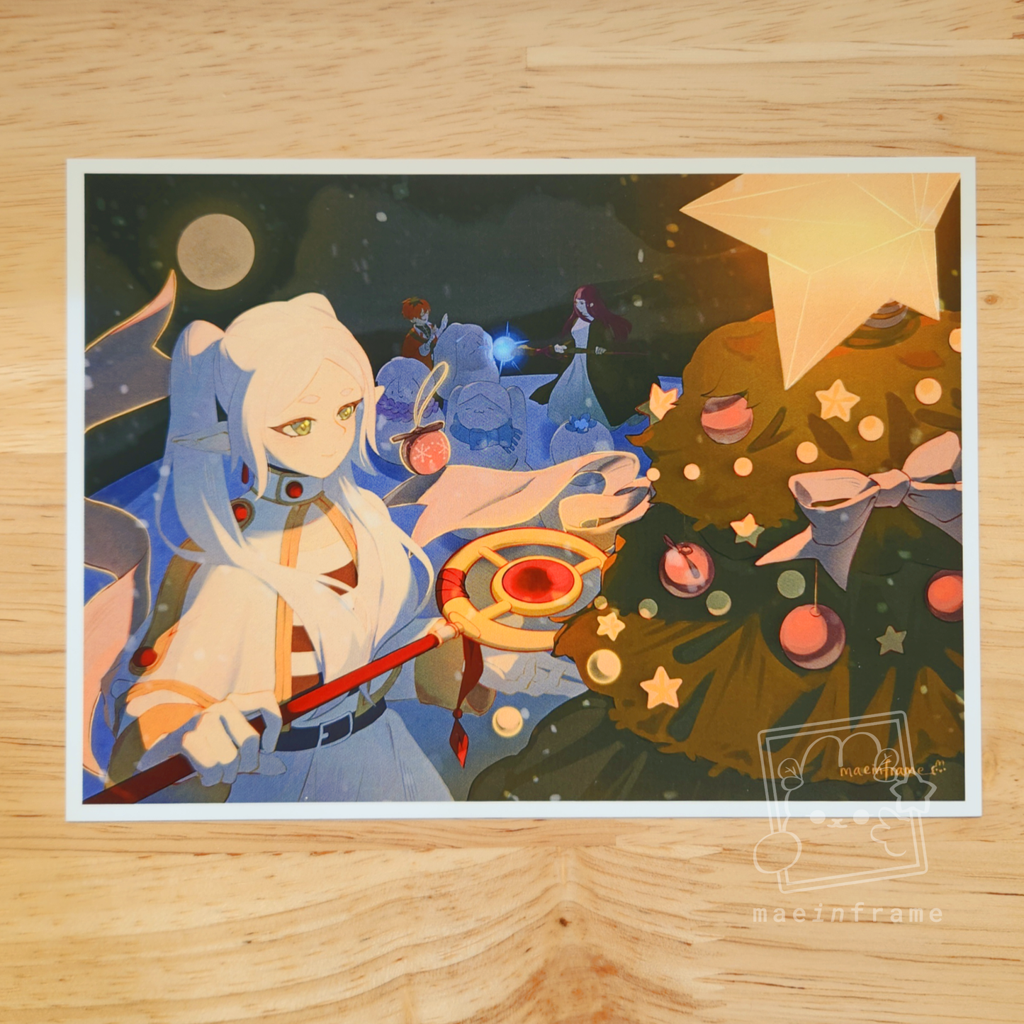 decorating christmas tree | 5x7 print