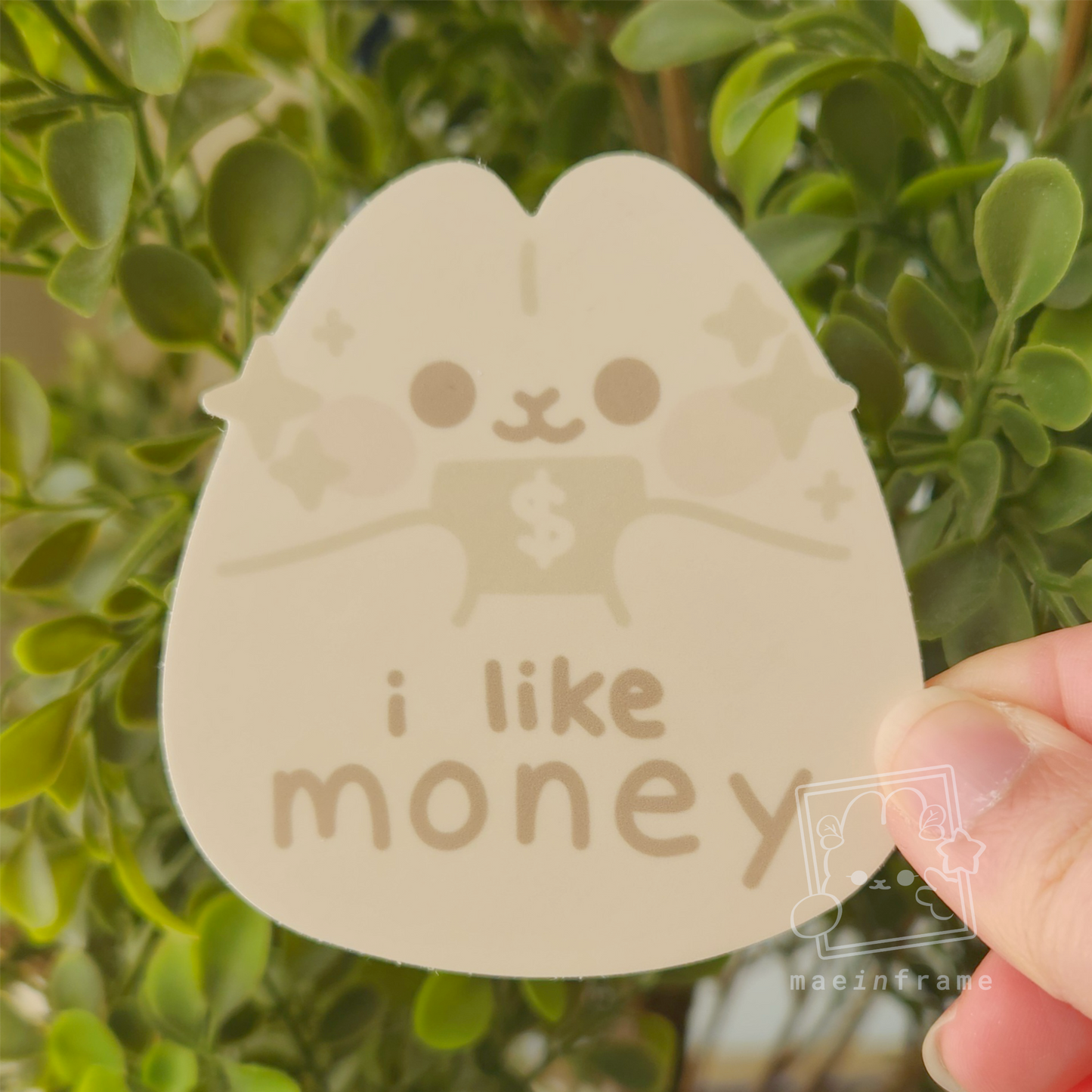 i like money | diecut sticker