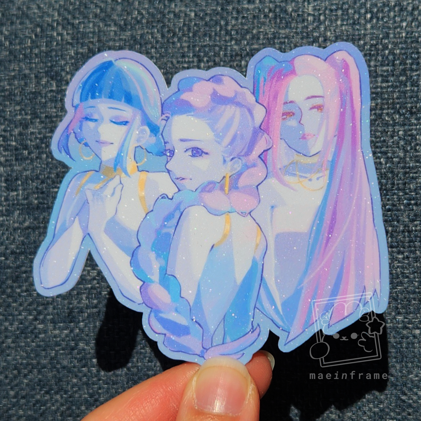 dreamy demon hunters | 3" sticker