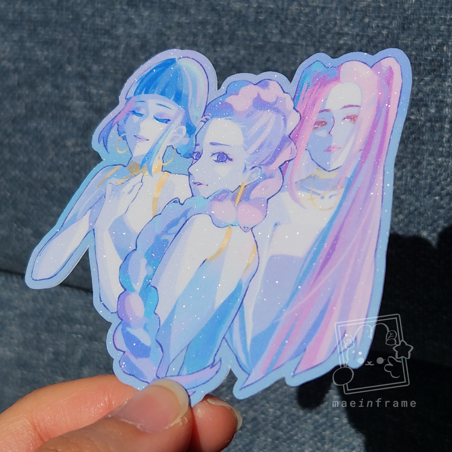 dreamy demon hunters | 3" sticker
