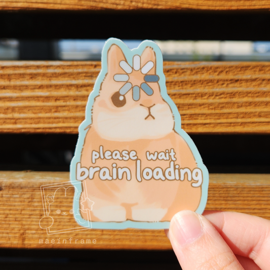 brain loading | 3" sticker