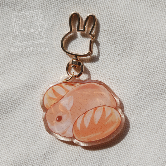 loaf bun | epoxy keychain