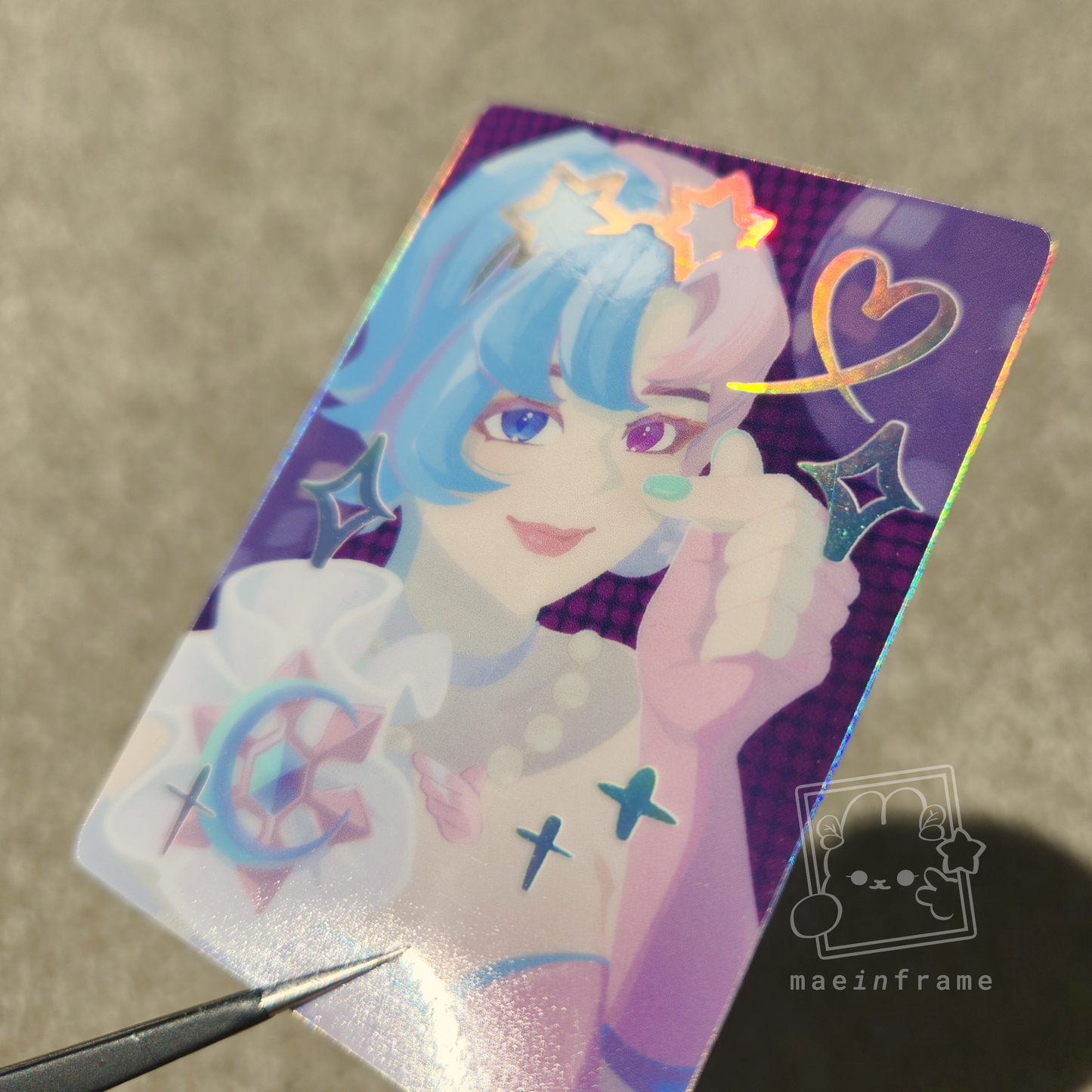 disco photocard | holographic 3" sticker
