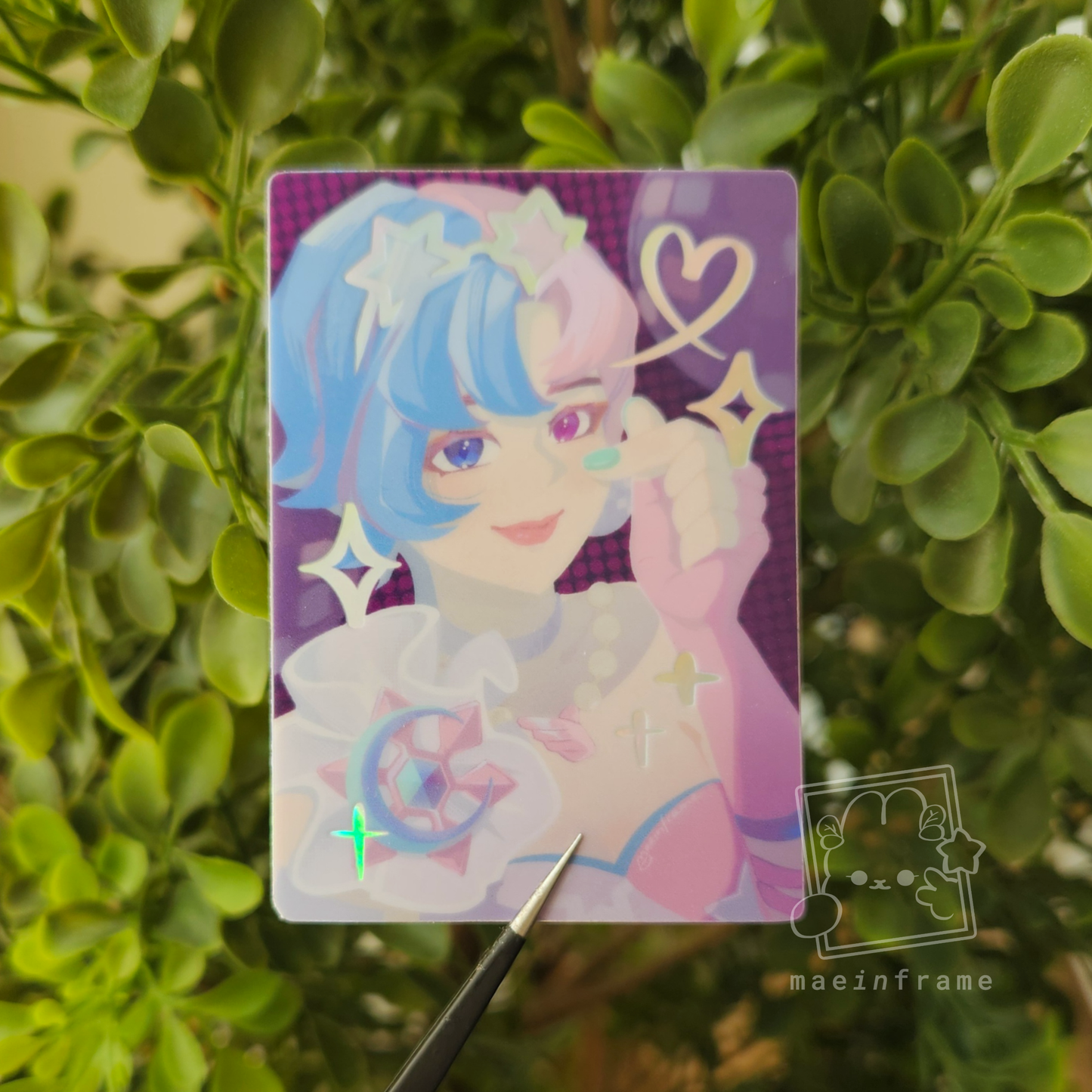 disco photocard | holographic 3" sticker