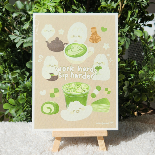 matcha buns | 5x7in print