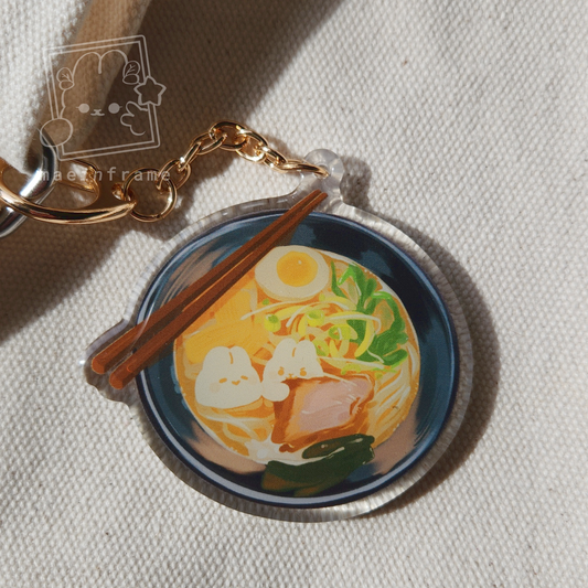 ramen buns | epoxy keychain