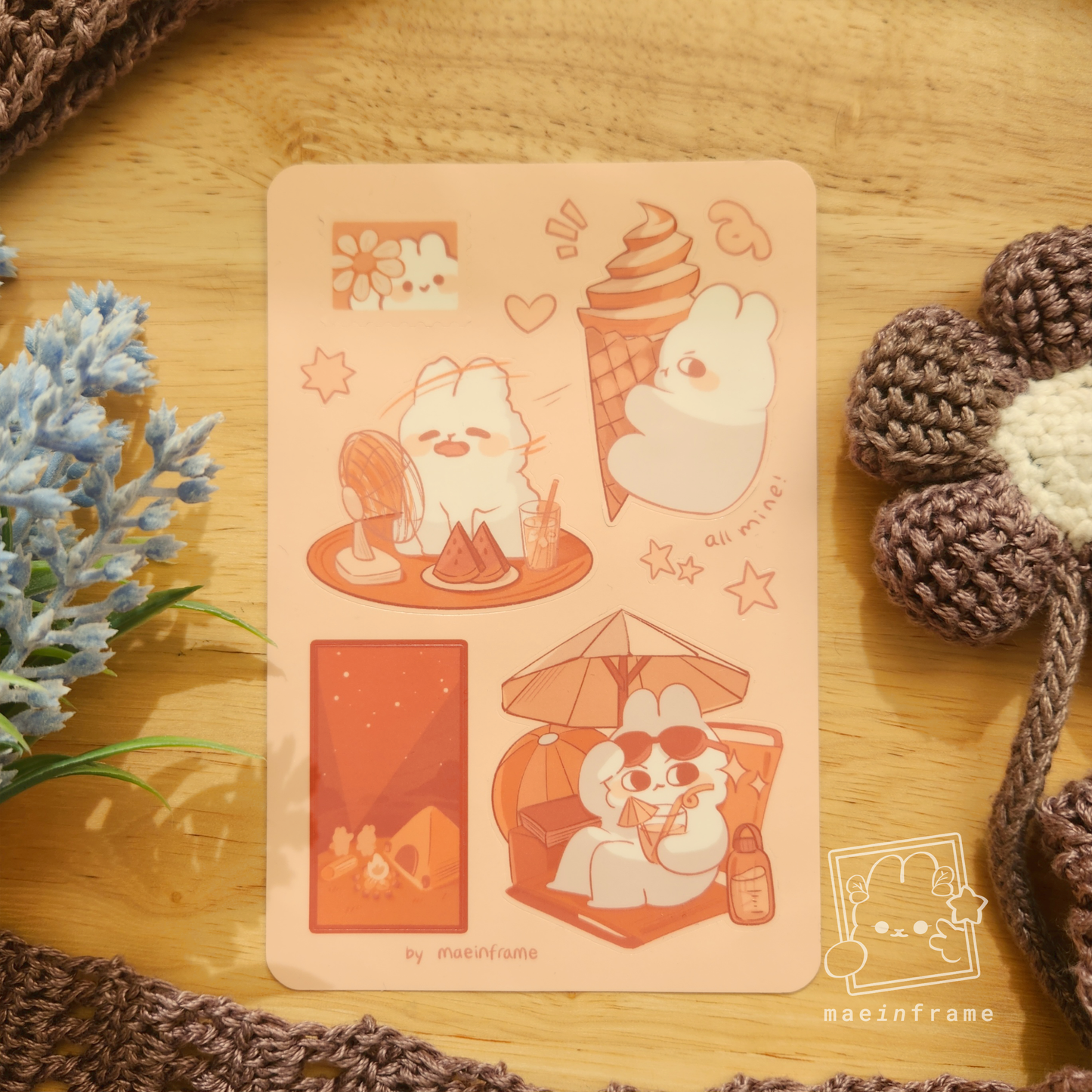 warm summer vibes | sticker sheet